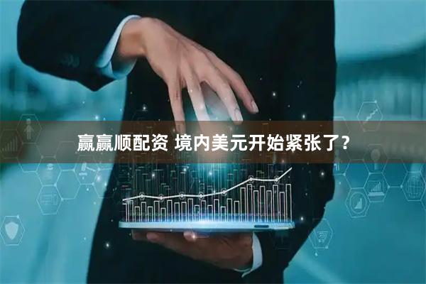 赢赢顺配资 境内美元开始紧张了？